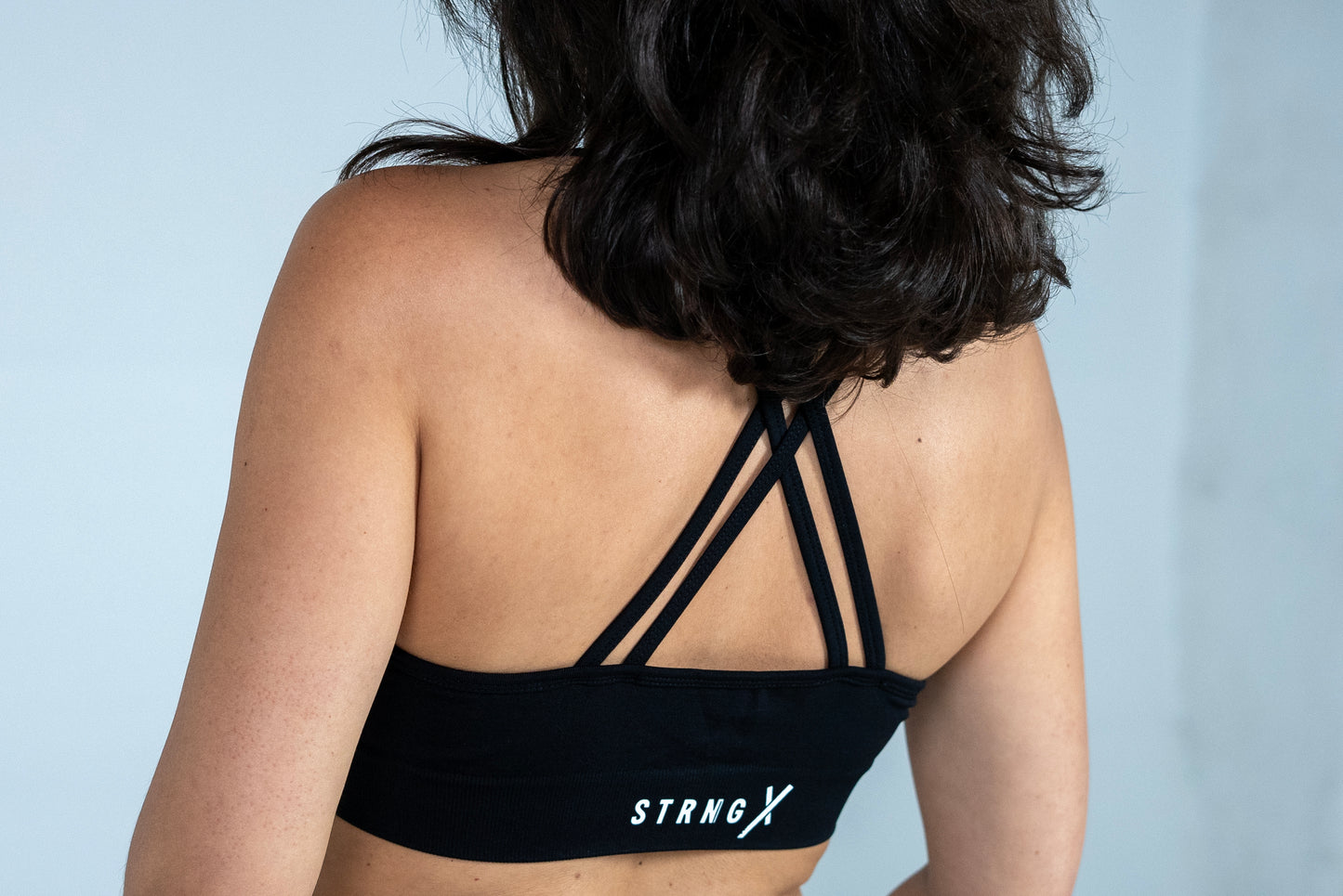 Seamless X Bra - Black