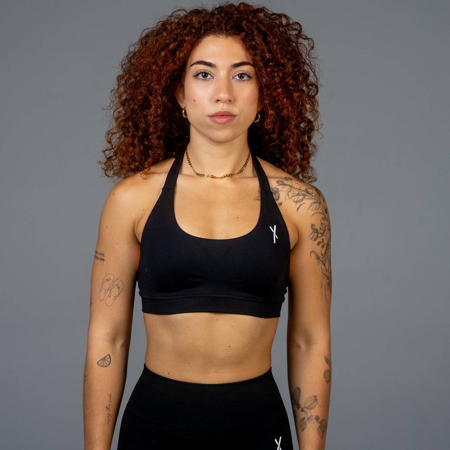 AERO X HALTER BRA BLACK