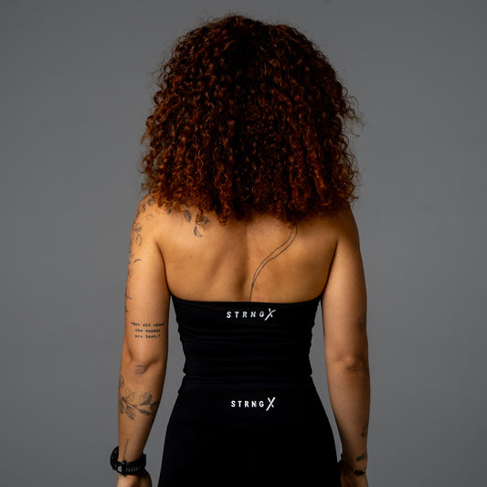 AERO X HALTER TOP BLACK