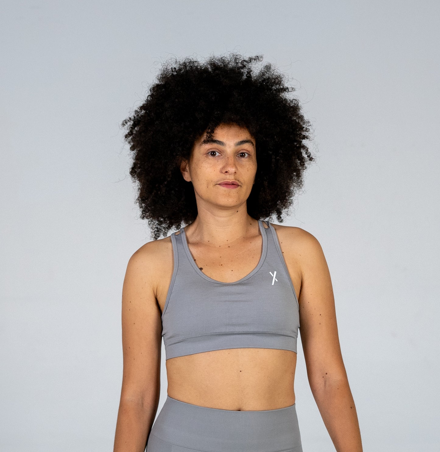 Seamless X Bra - Grey