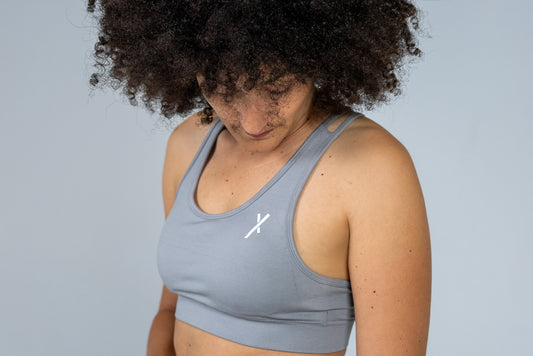 Seamless X Bra - Grey