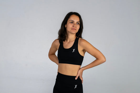 Seamless X Bra - Black
