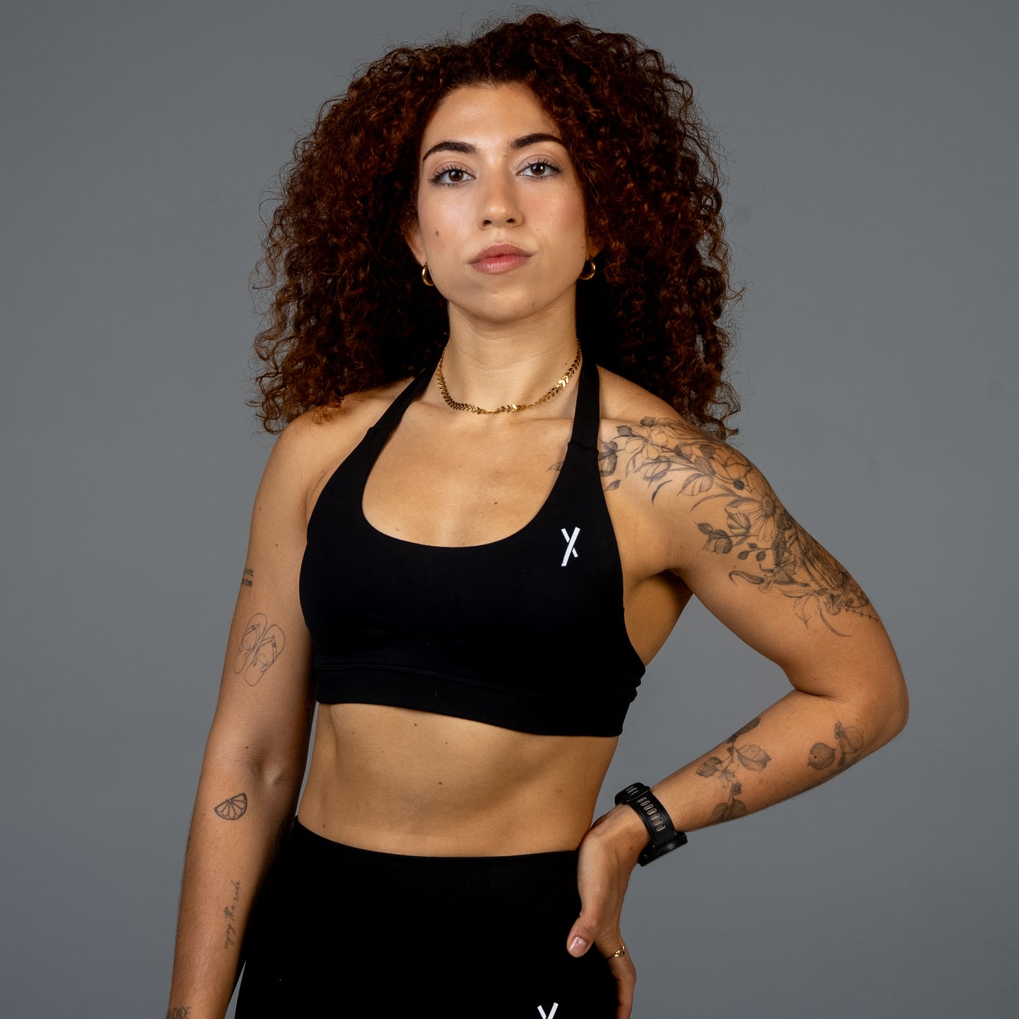 AERO X HALTER BRA BLACK