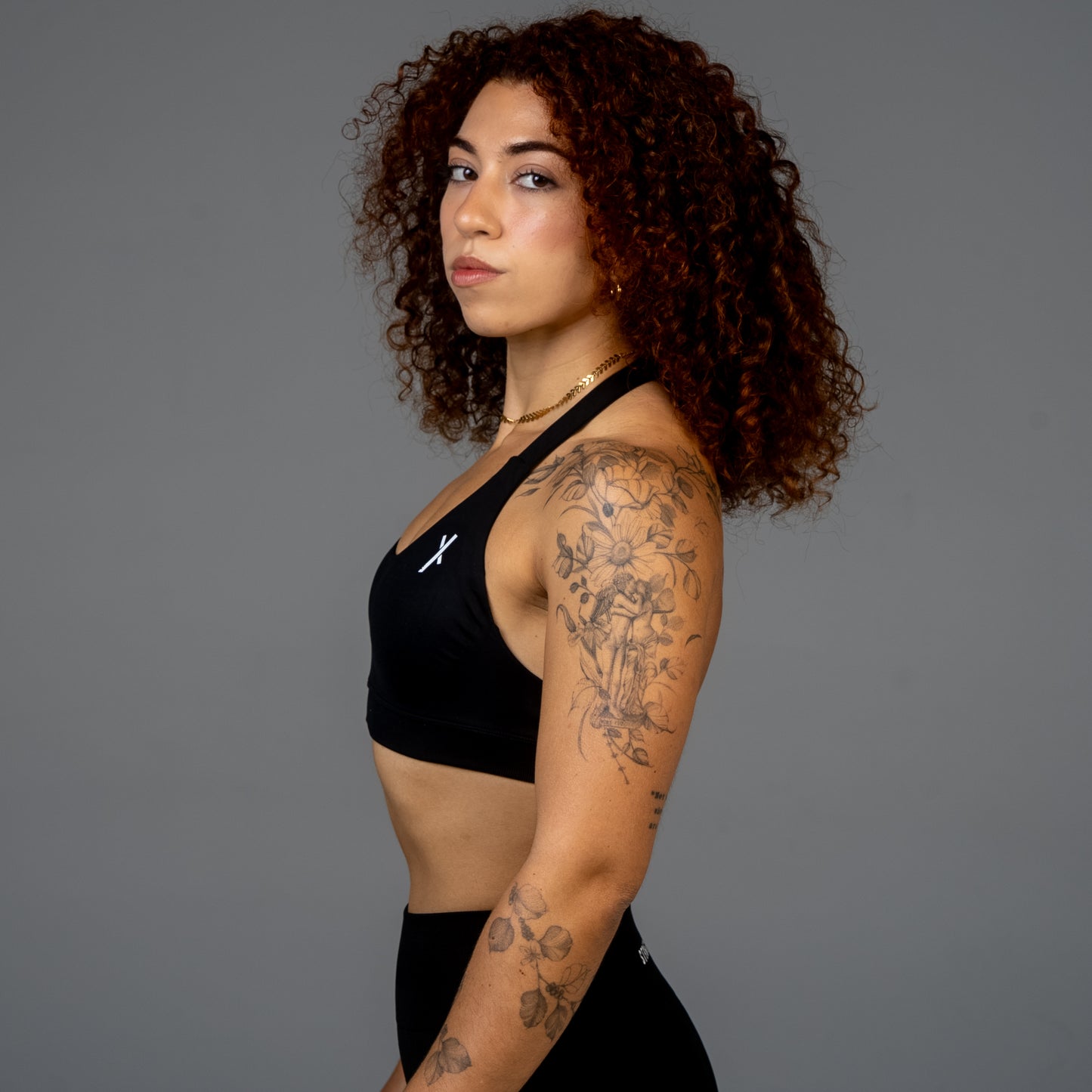 AERO X HALTER BRA BLACK