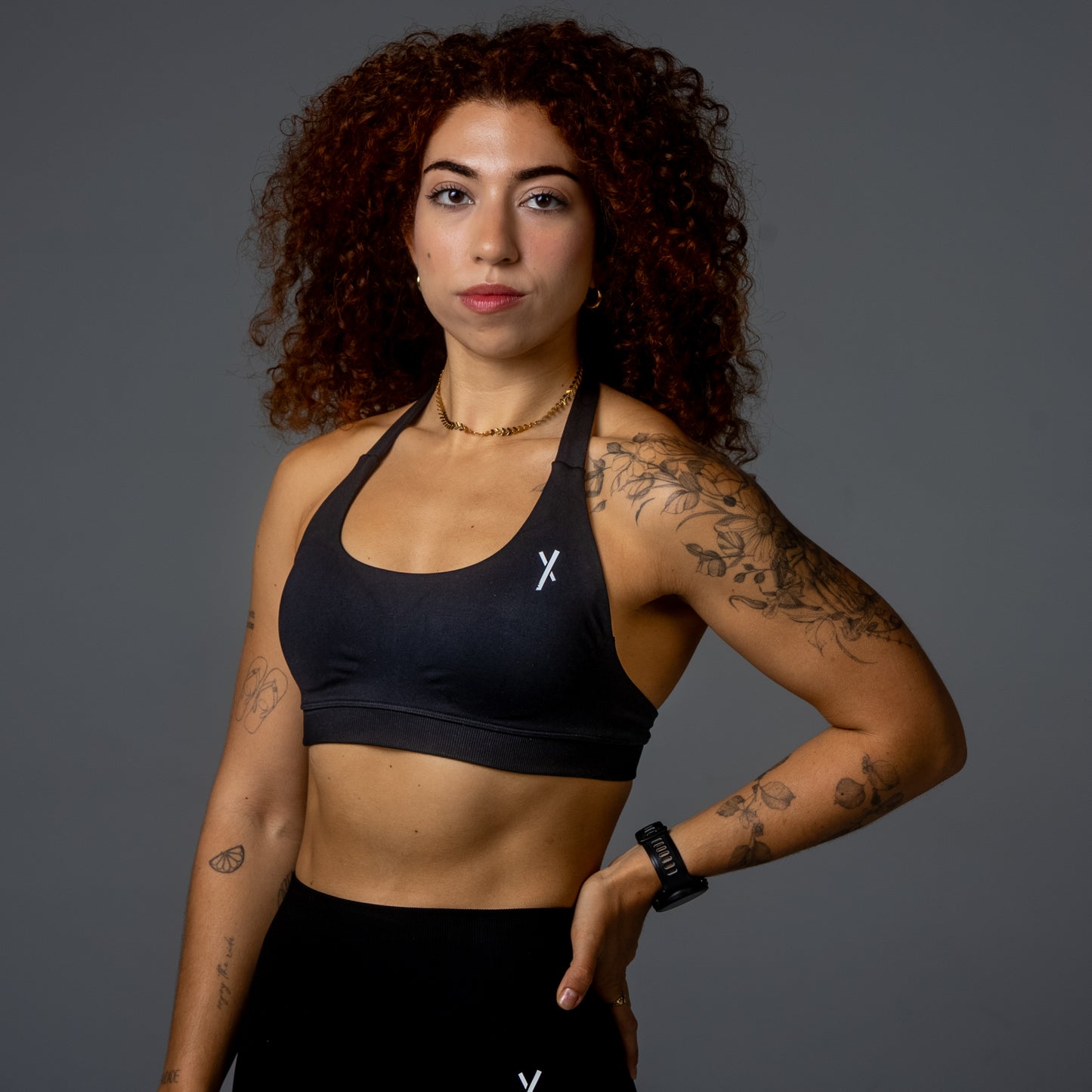 AERO X HALTER BRA BLACK