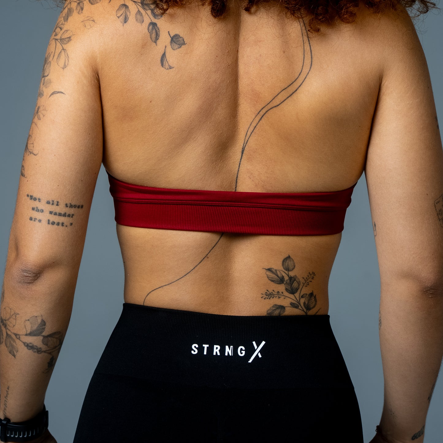 AERO X HALTER BRA BORDEAUX