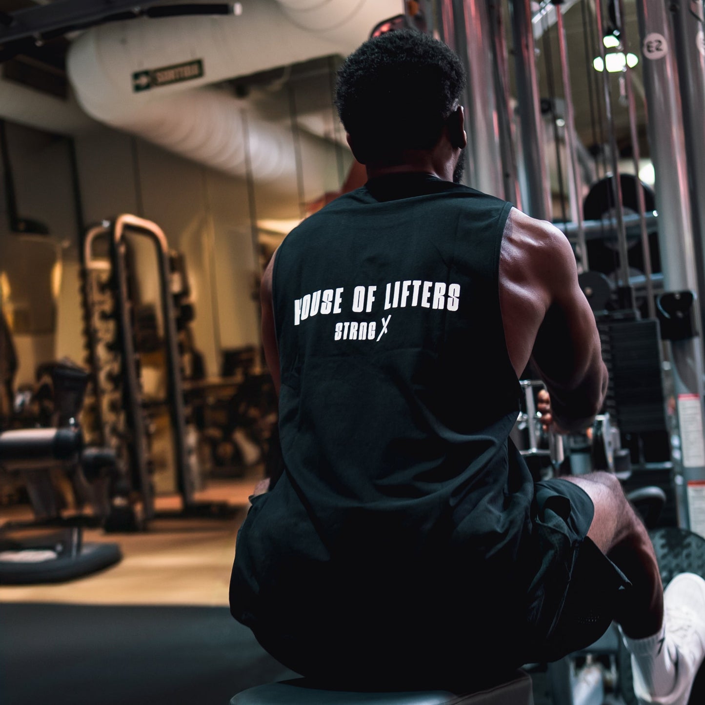 TANK TOP HOUSE OF LIFTERS - Black