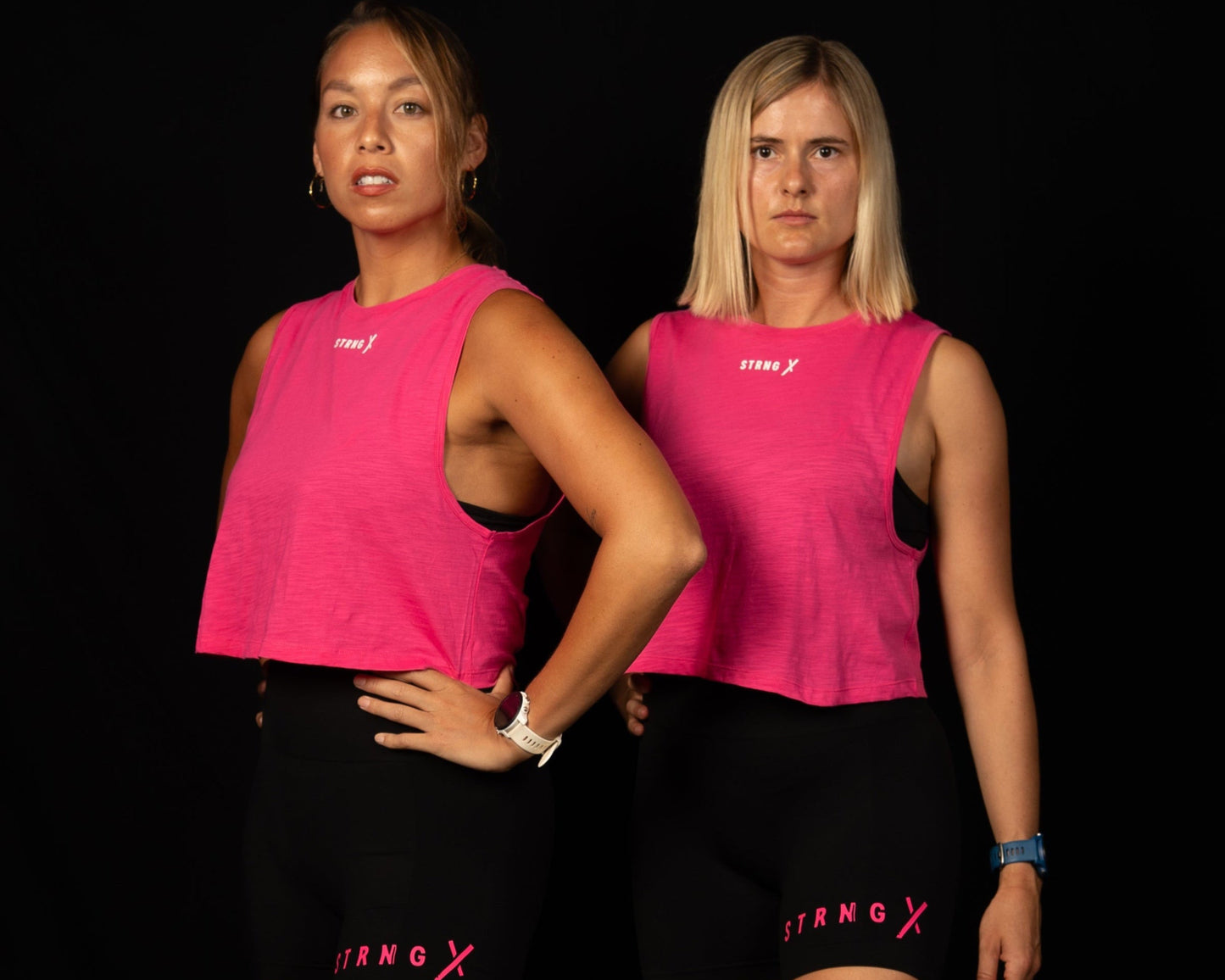Power X Shorts - Black and Pink