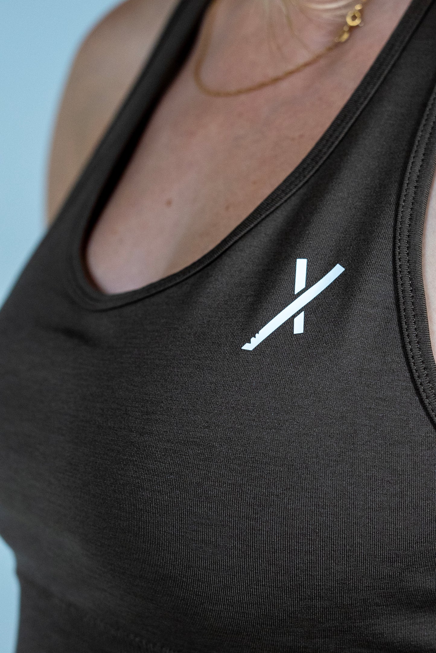 Seamless X Bra - Brown