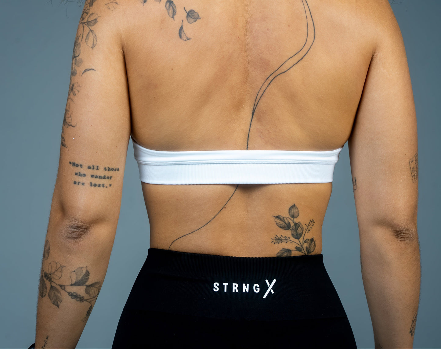 AERO X HALTER BRA WHITE